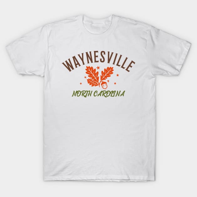 Waynesville, North Carolina Fall T-Shirt by Mountain Morning Graphics